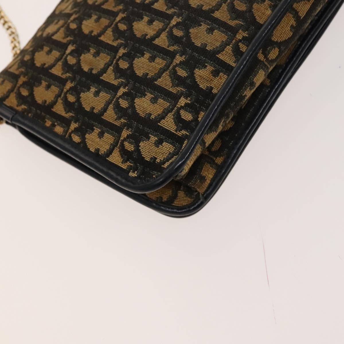 Christian Dior Vintage Trotter Shoulder Bag Canvas, BROWN, CANVAS, Shoulder bag