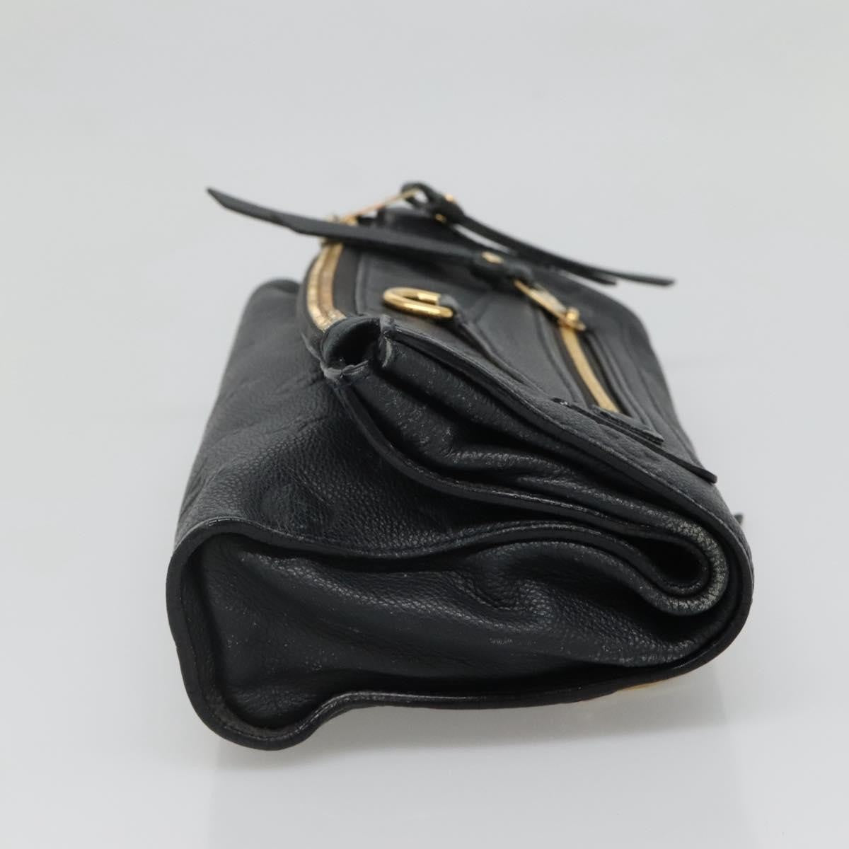 Louis Vuitton Petillante Clutch Monogram Empreinte Leather, BLACK, LEATHER, Clutche & pouche