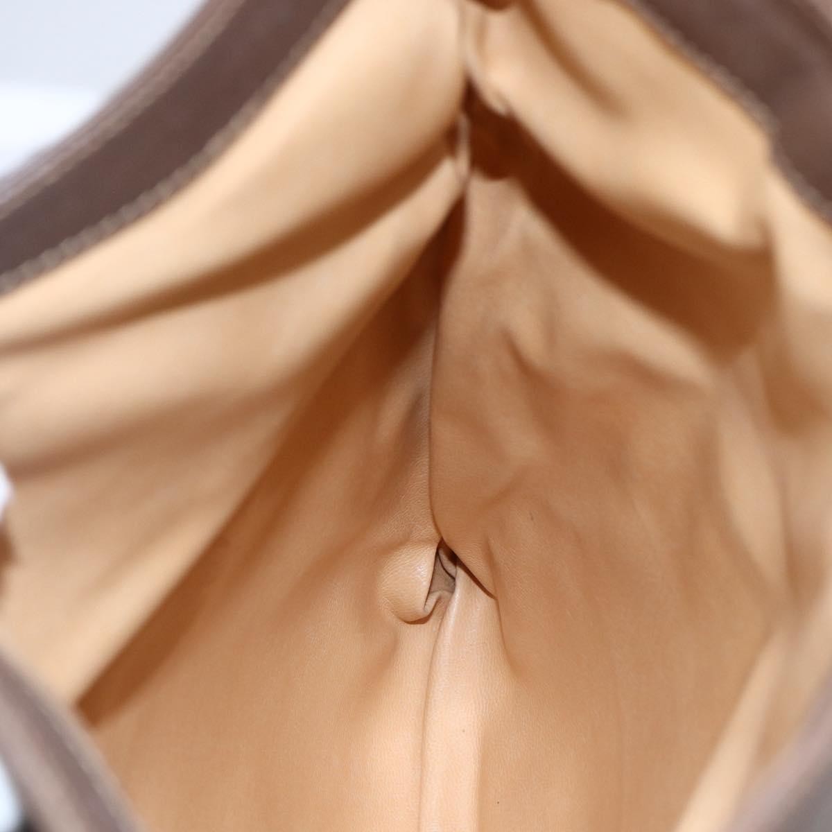 Celine Vintage Shoulder Bag Leather, BROWN, LEATHER, Shoulder bag