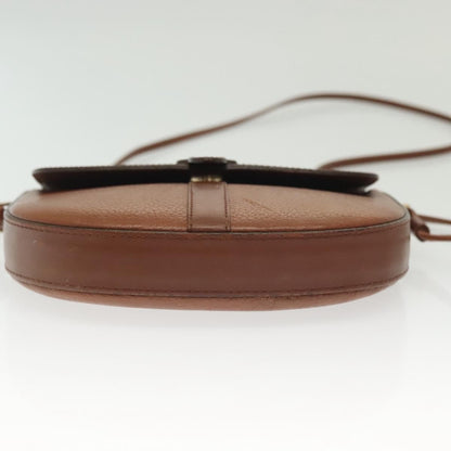 Burberry Flap Shoulder Bag Leather, BROWN, LEATHER, Shoulder bag
