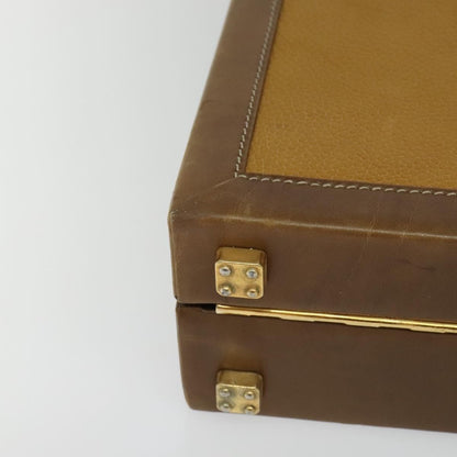 Loewe Anagram Business Leather, BEIGE, LEATHER, Briefcase