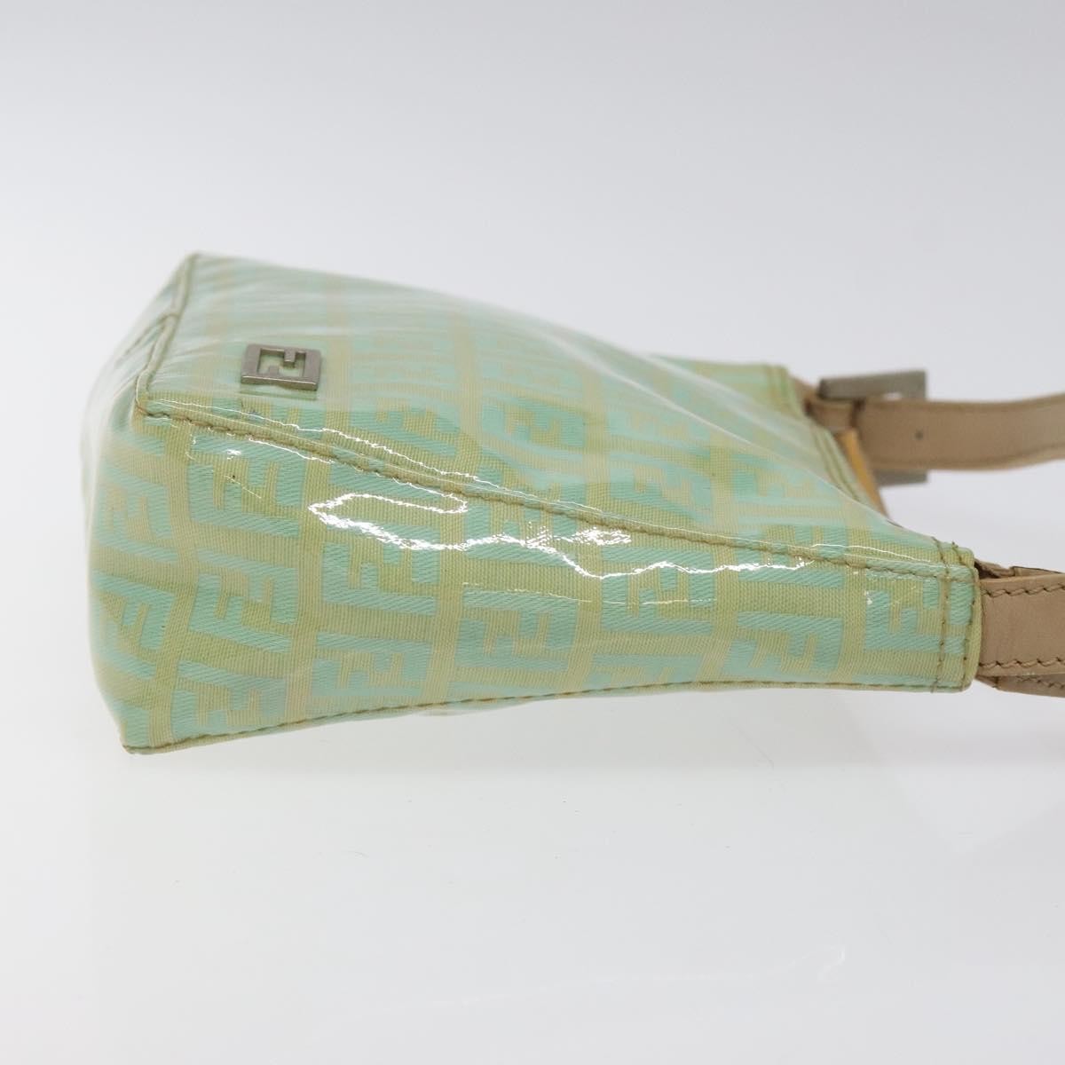 Fendi Vintage Belted Pochette Zucchino Canvas, GREEN, CANVAS, Clutche & pouche