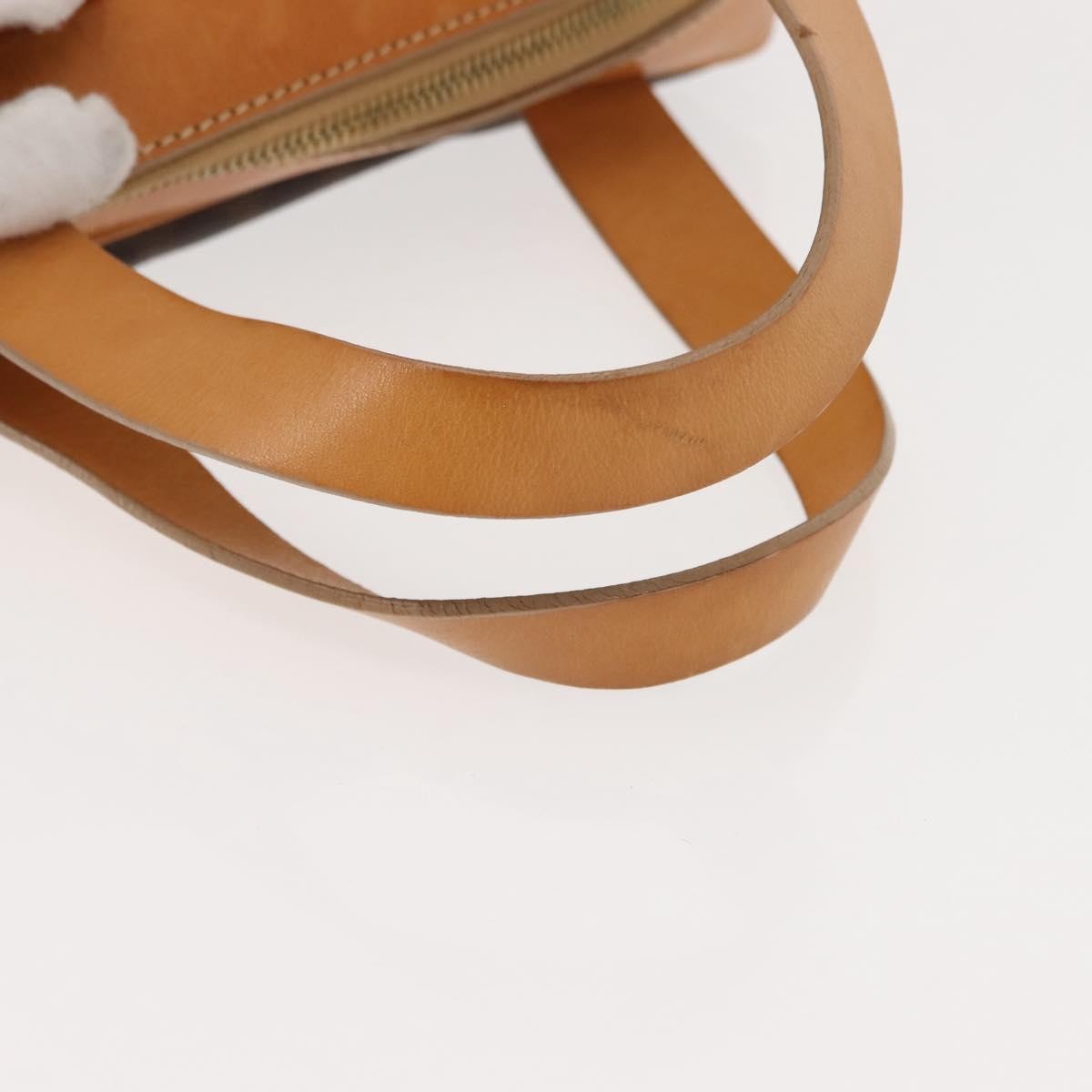 Celine Vintage Macadam Handbag Canvas and Leather, BROWN, CANVAS, Handbag