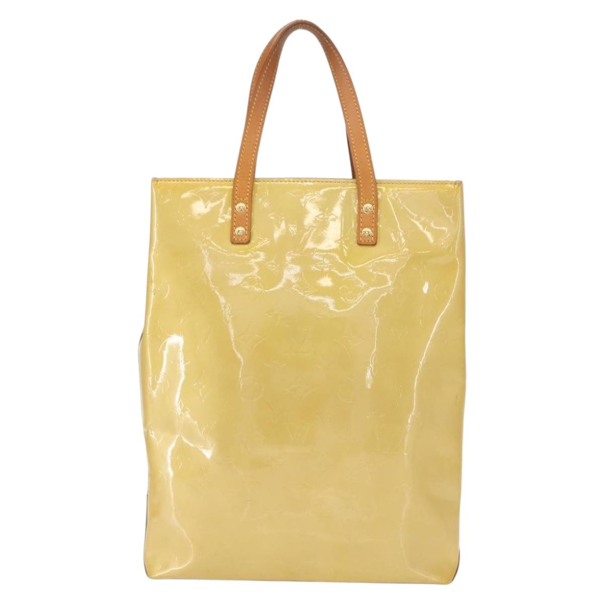 Louis Vuitton Reade Handbag Monogram Vernis, BEIGE, PATENT_LEATHER, Handbag