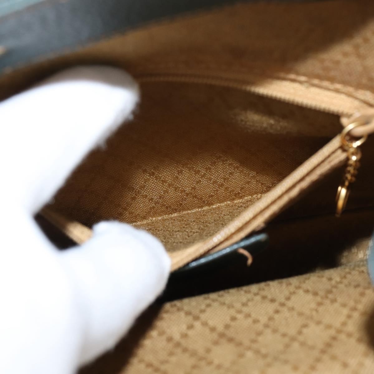 Gucci Vintage Bamboo Backpack Suede, KHAKI, SUEDE, Backpack