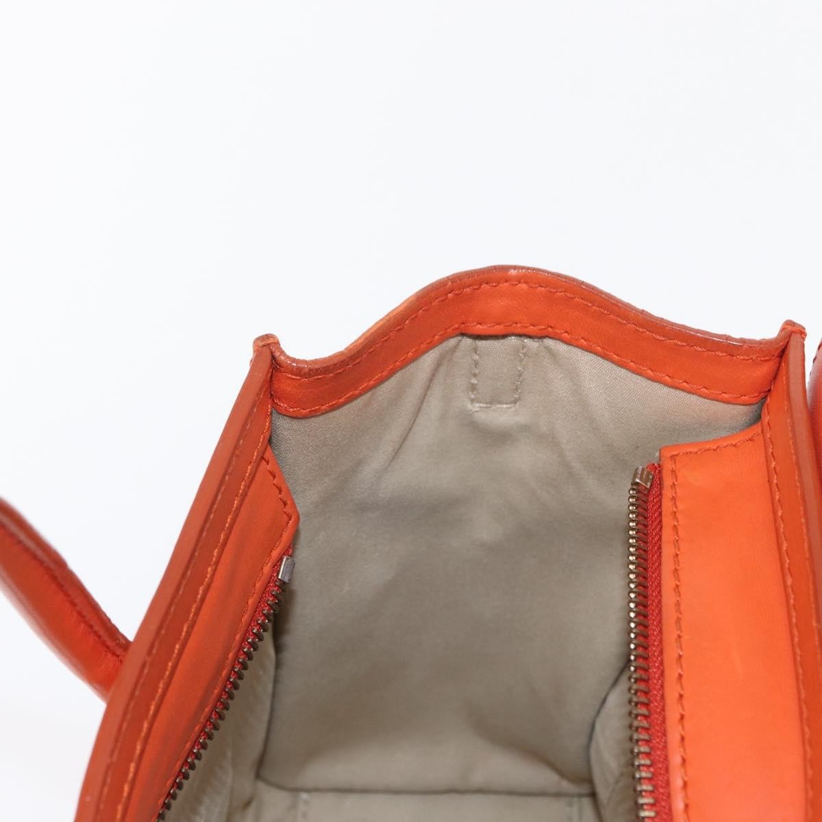 Celine Luggage Bag Smooth Leather, ORANGE, LEATHER, Handbag