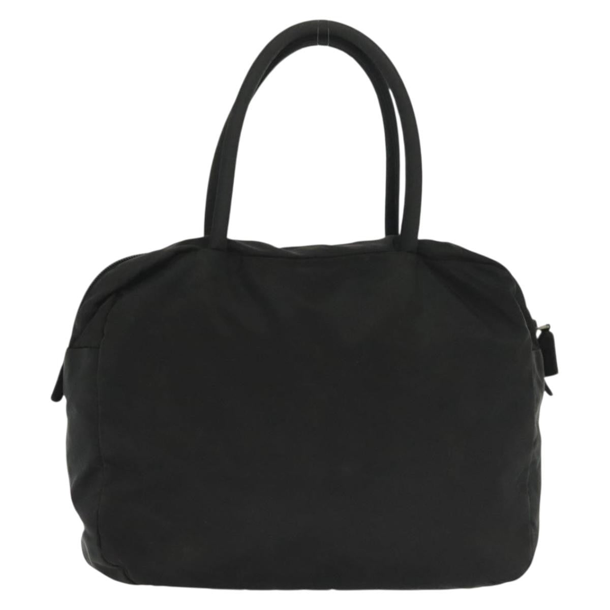 Prada Vintage Zip Handbag Tessuto, BLACK, NYLON, Handbag