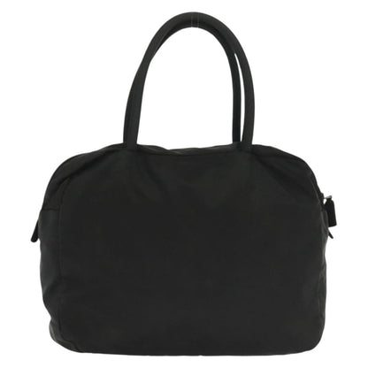 Prada Vintage Zip Handbag Tessuto, BLACK, NYLON, Handbag