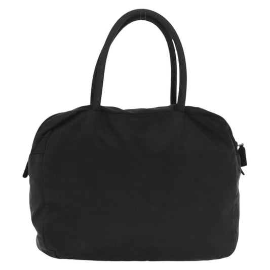 Prada Vintage Zip Handbag Tessuto, BLACK, NYLON, Handbag