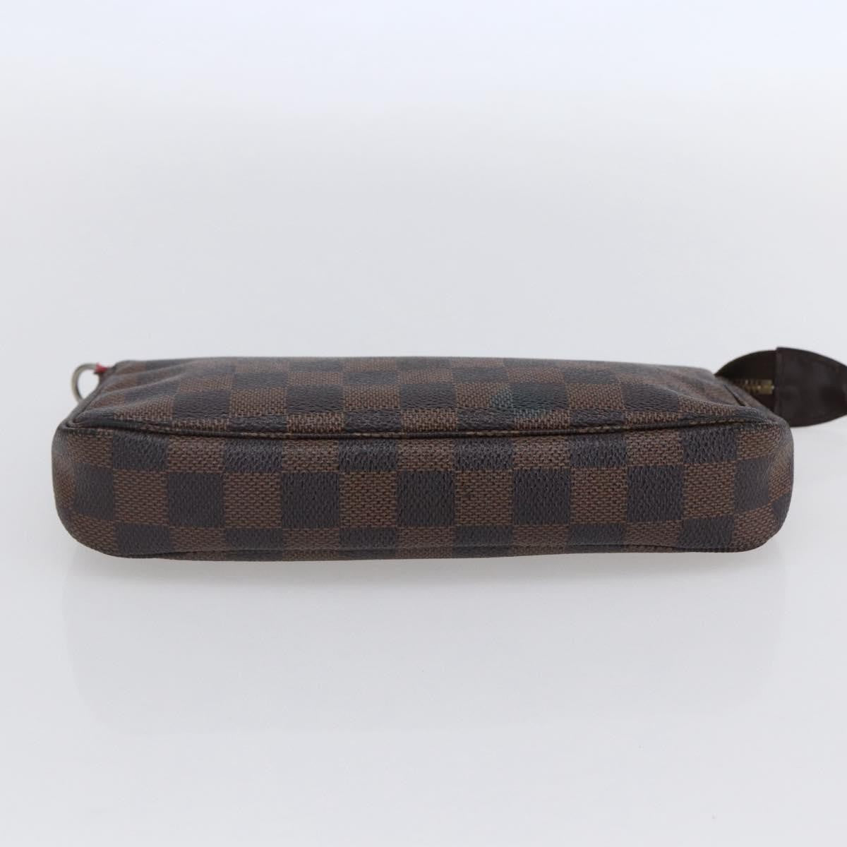 Louis Vuitton Pochette Accessoires Damier, BROWN, CANVAS, Clutche & pouche