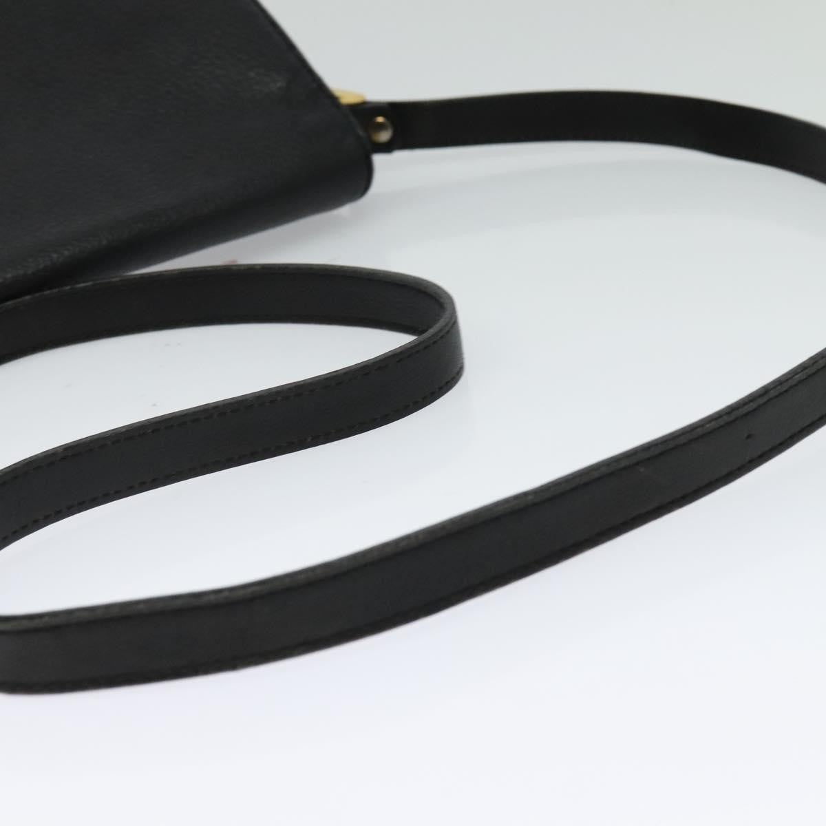 Burberry Vintage Crossbody Bag Leather, BLACK, LEATHER, Shoulder bag