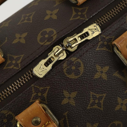 Louis Vuitton Keepall Bag Monogram Canvas, BROWN, CANVAS, Travel bag