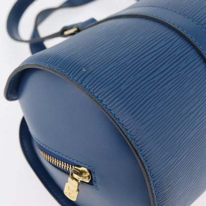 Louis Vuitton Soufflot Handbag Epi Leather, Blue, Leather, Handbag