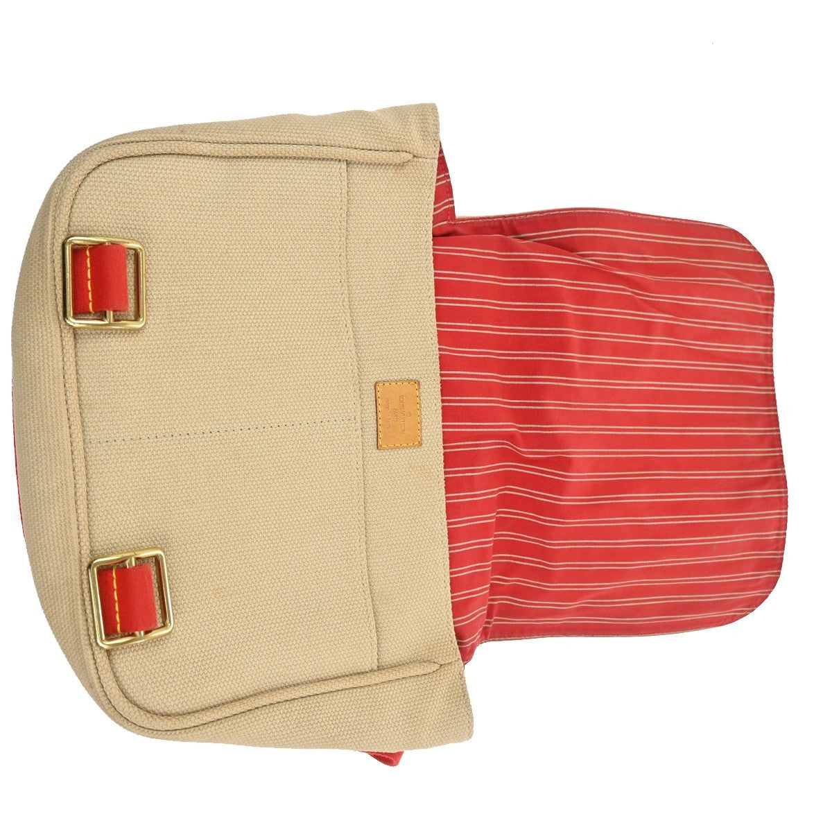 Louis Vuitton Antigua Besace Messenger Bag Canvas, BEIGE, CANVAS, Shoulder bag