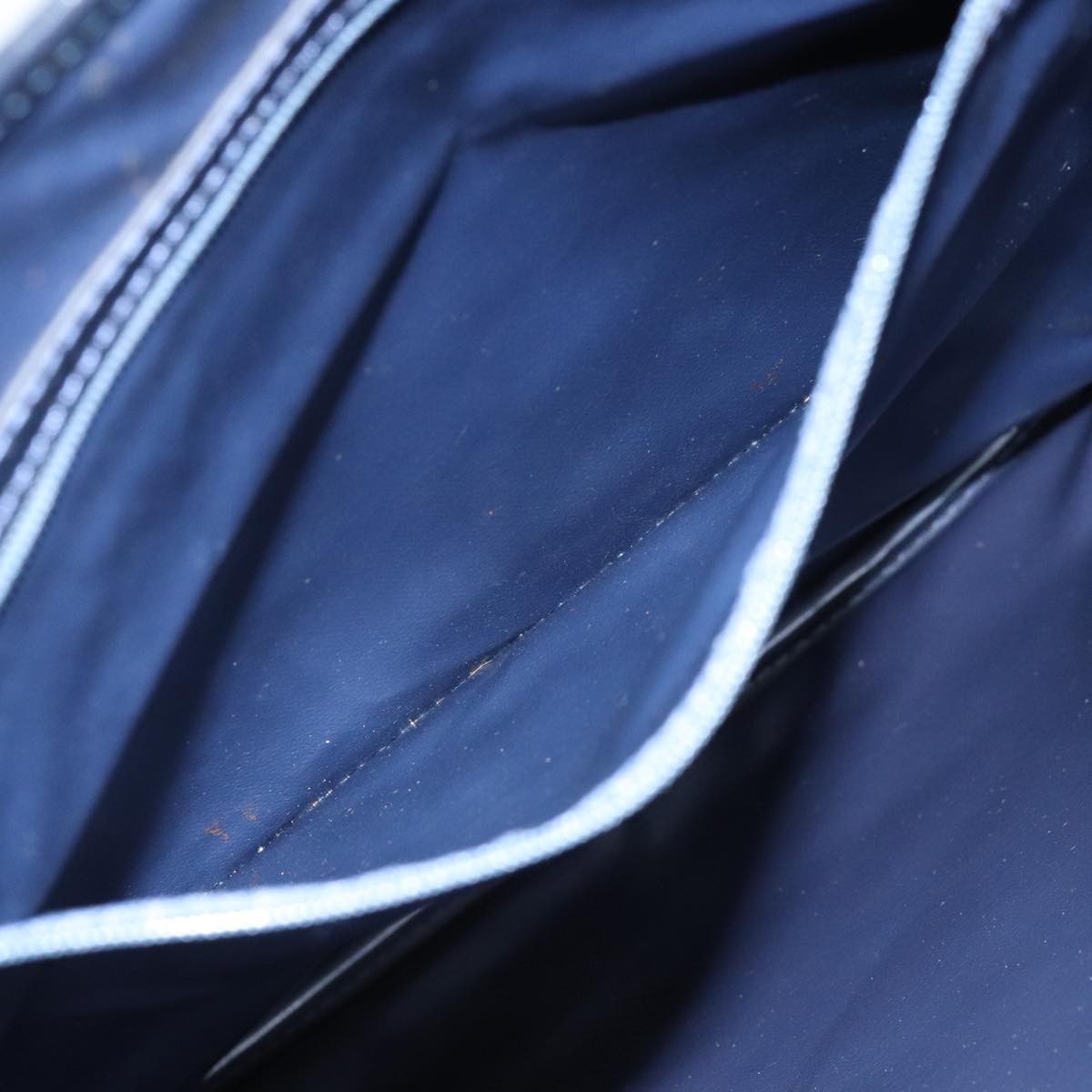 Celine Sulky Vertical Cabas Tote Canvas with Leather, NAVY, CANVAS, Tote bag