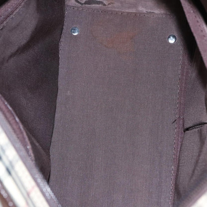 Burberry Nova Check Bowling Bag Canvas, BEIGE, CANVAS, Travel bag