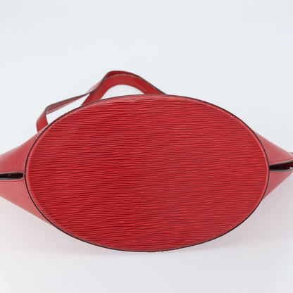 Louis Vuitton Saint Jacques Handbag Epi Leather, RED, LEATHER, Shoulder bag