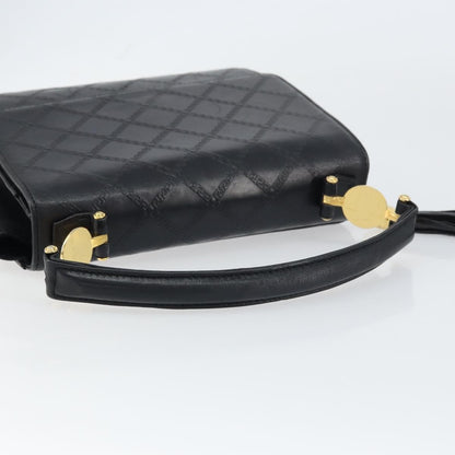 Versace Vintage Handbag Leather, BLACK, LEATHER, Handbag