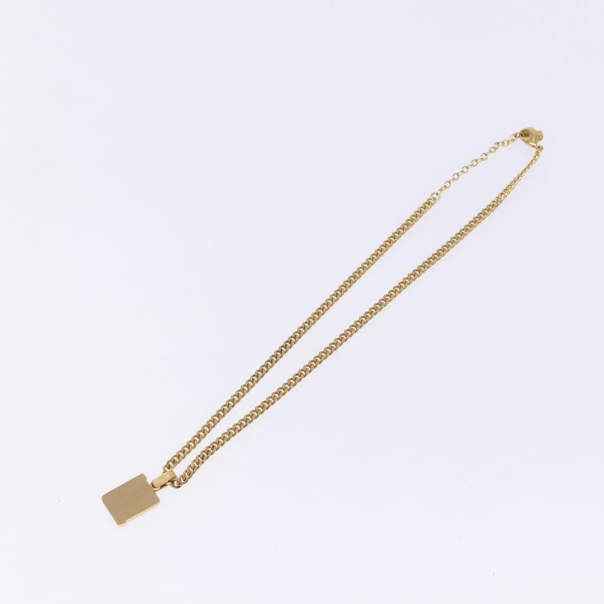 Christian Dior CD Pendant Necklace Gold-plated, GOLD, METAL, Necklace