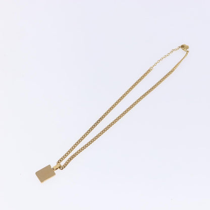 Christian Dior CD Pendant Necklace Gold-plated, GOLD, METAL, Necklace
