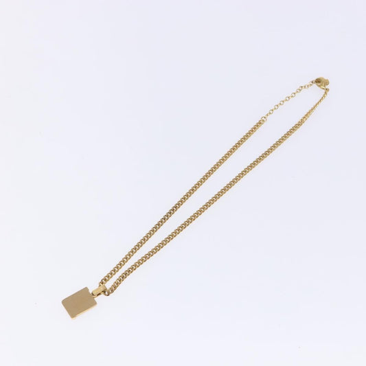 Christian Dior CD Pendant Necklace Gold-plated, GOLD, METAL, Necklace