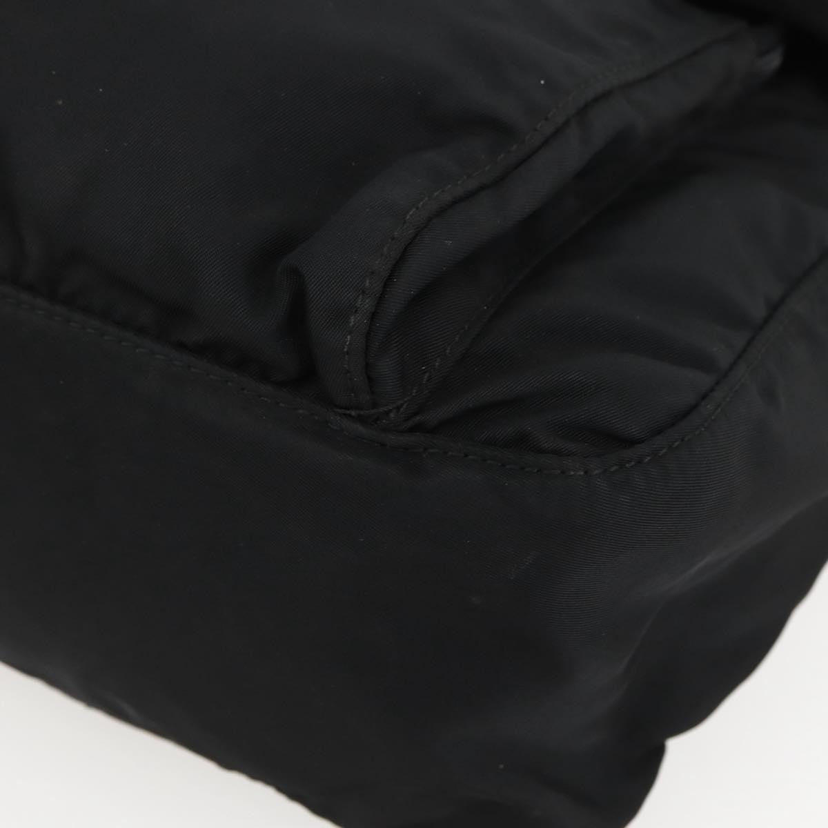 Prada Buckle Messenger Bag Tessuto, BLACK, NYLON, Crossbody bag