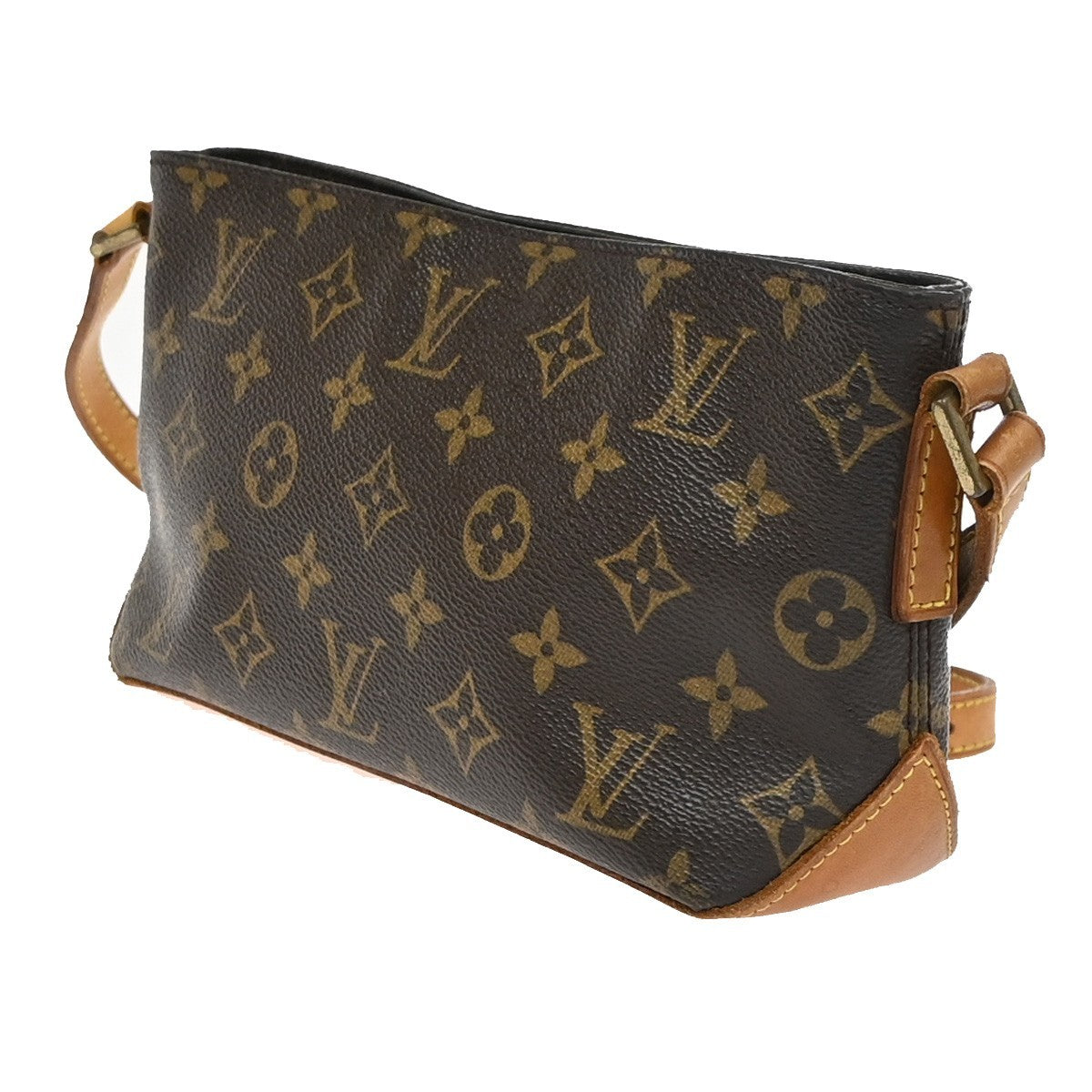 Louis Vuitton Trotteur Handbag Monogram Canvas, Brown, Canvas, Shoulder Bag