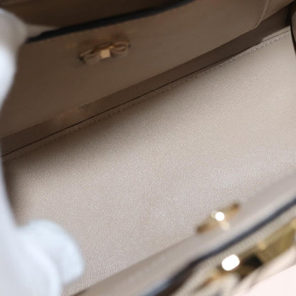 Salvatore Ferragamo Vara Bow Top Handle Convertible Tote Leather, BEIGE, LEATHER, Tote bag