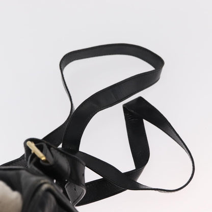 Gucci Vintage Bamboo Backpack Leather, BLACK, LEATHER, Backpack