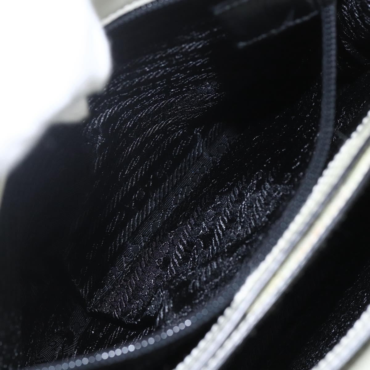 Prada Vintage Handbag Leather, WHITE, LEATHER, Handbag