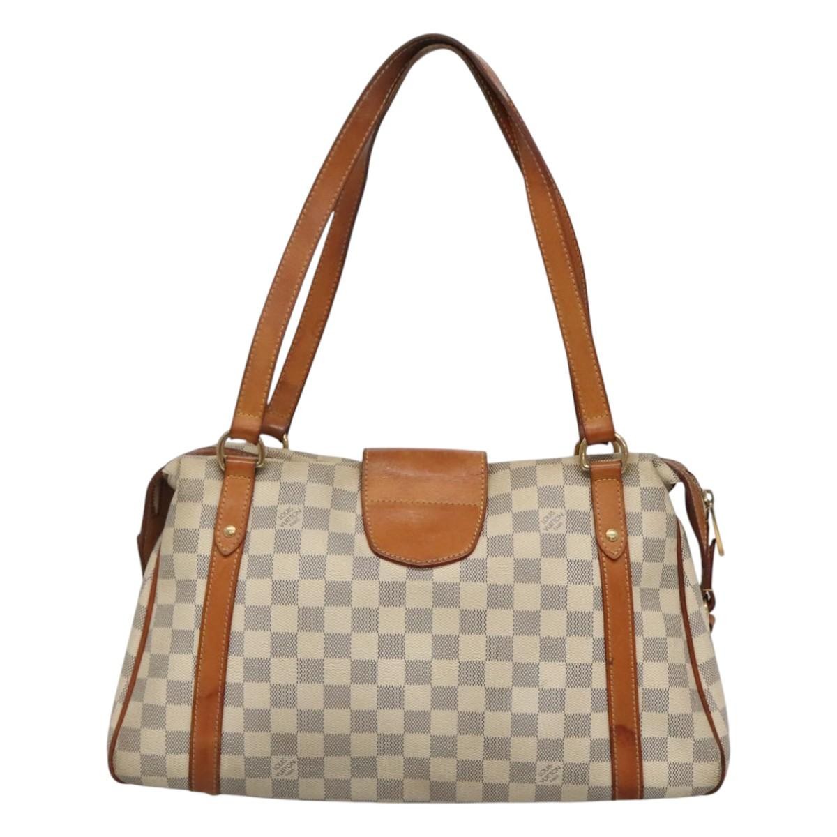 Louis Vuitton Stresa Handbag Damier, WHITE, CANVAS, Tote bag