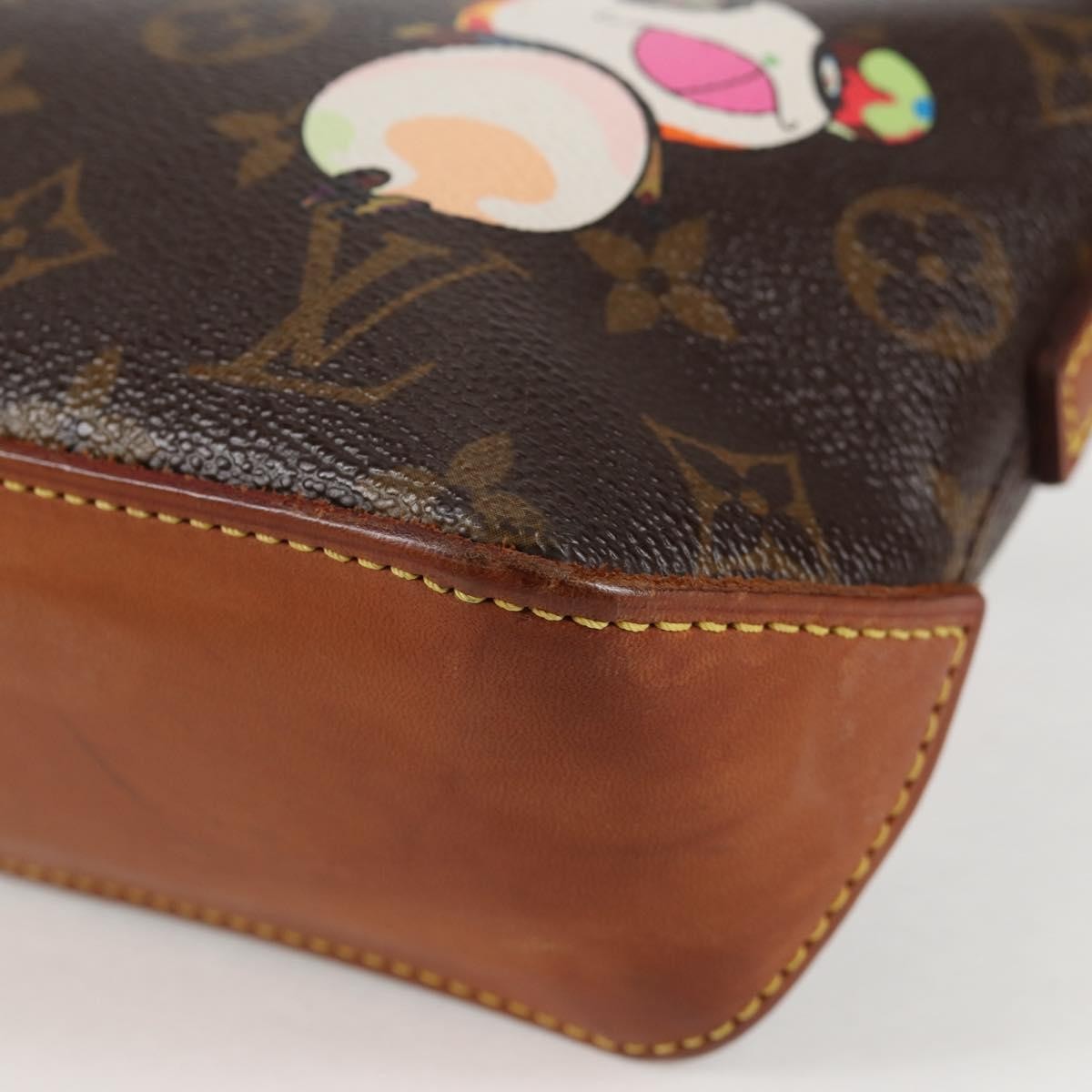 Louis Vuitton Trotteur Handbag Limited Edition Monogram Murakami Panda, BROWN, CANVAS, Handbag
