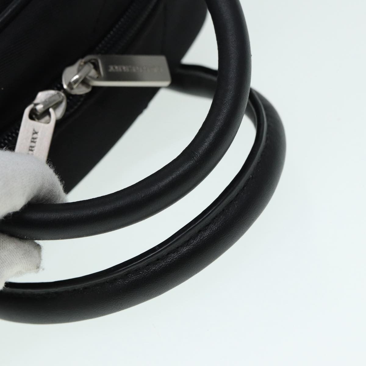 Burberry Golf handbag Nylon, BLACK, NYLON, Handbag