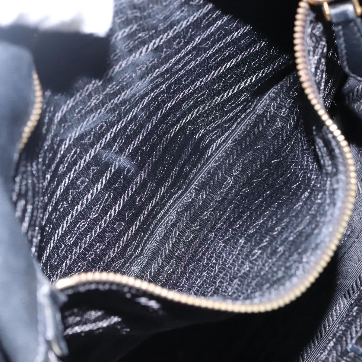 Prada Gaufre Ribbon handbag Leather, BLACK, LEATHER, Tote bag