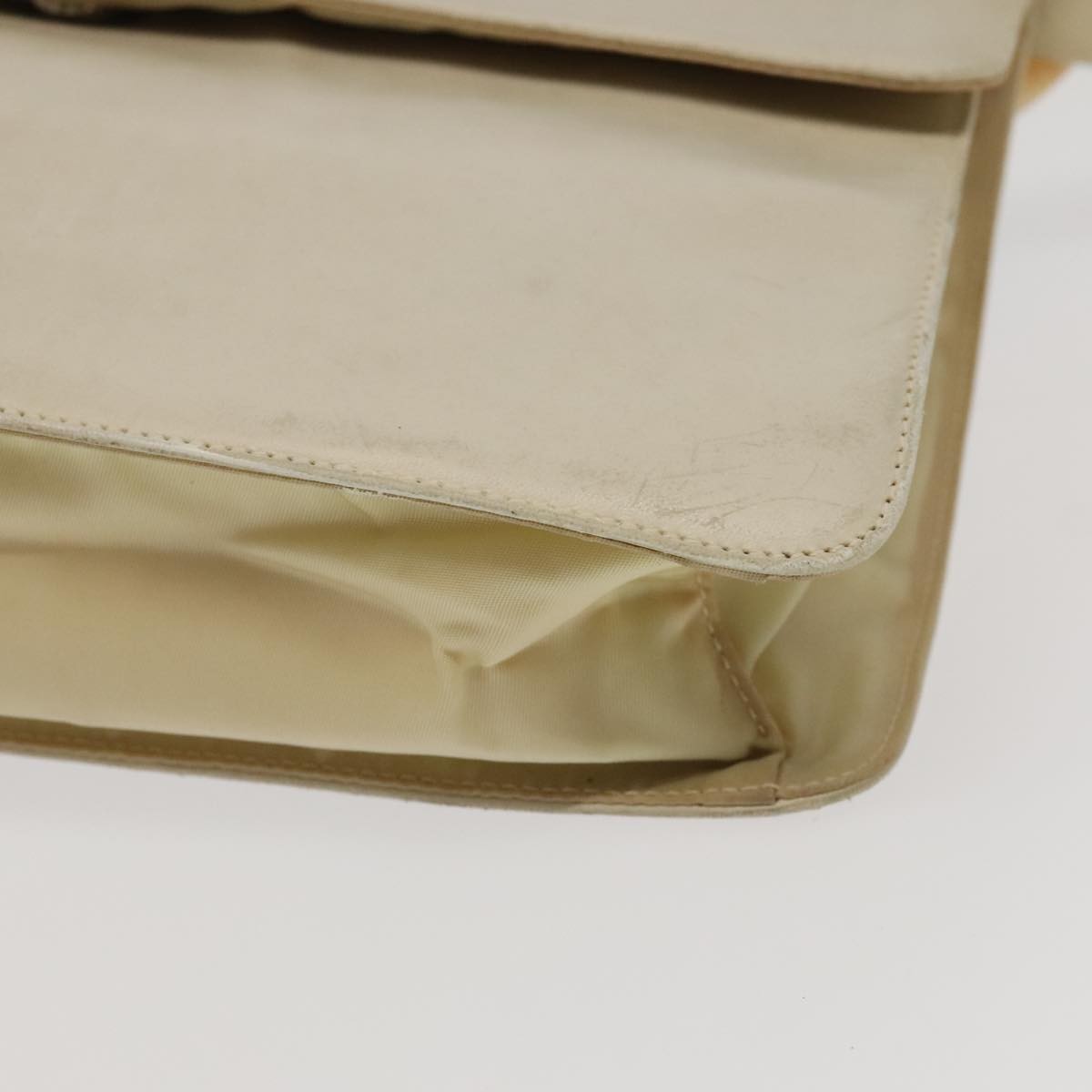 Prada Flap Shoulder Bag Leather, BEIGE, LEATHER, Shoulder bag