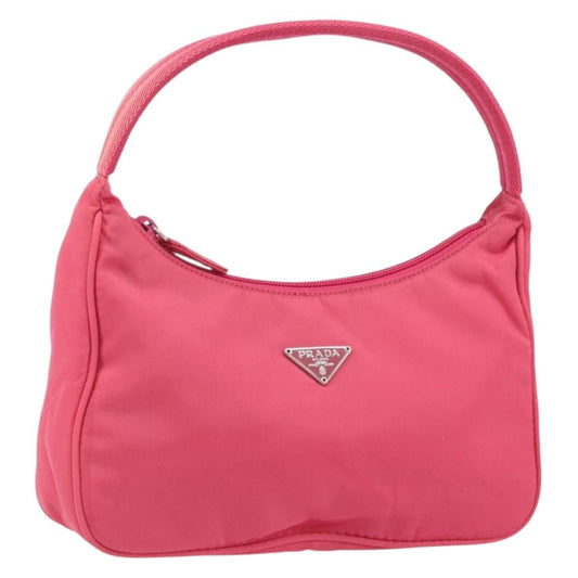 Prada Pochette Shoulder Bag Tessuto, PINK, NYLON, Clutche & pouche