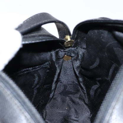 Salvatore Ferragamo Vala Shoulder Bag Leather, BLACK, LEATHER, Shoulder bag