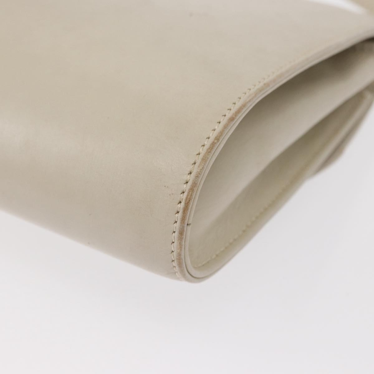 Celine Vintage Shoulder Bag Leather, ECRU, LEATHER, Shoulder bag