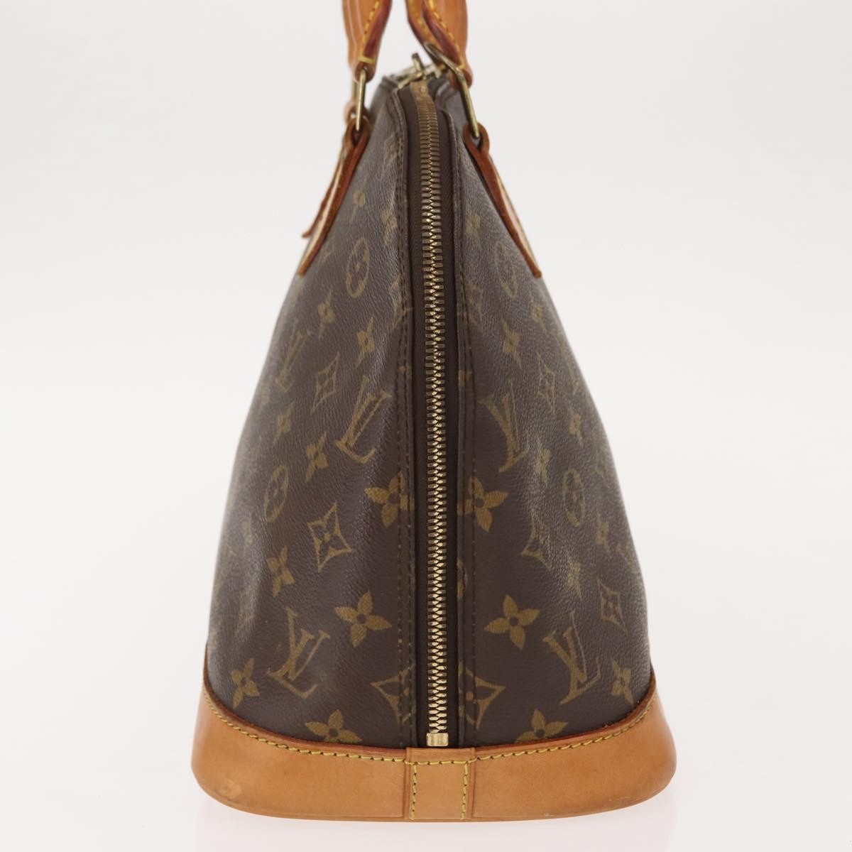 Louis Vuitton Alma Handbag Monogram Canvas, BROWN, CANVAS, Handbag