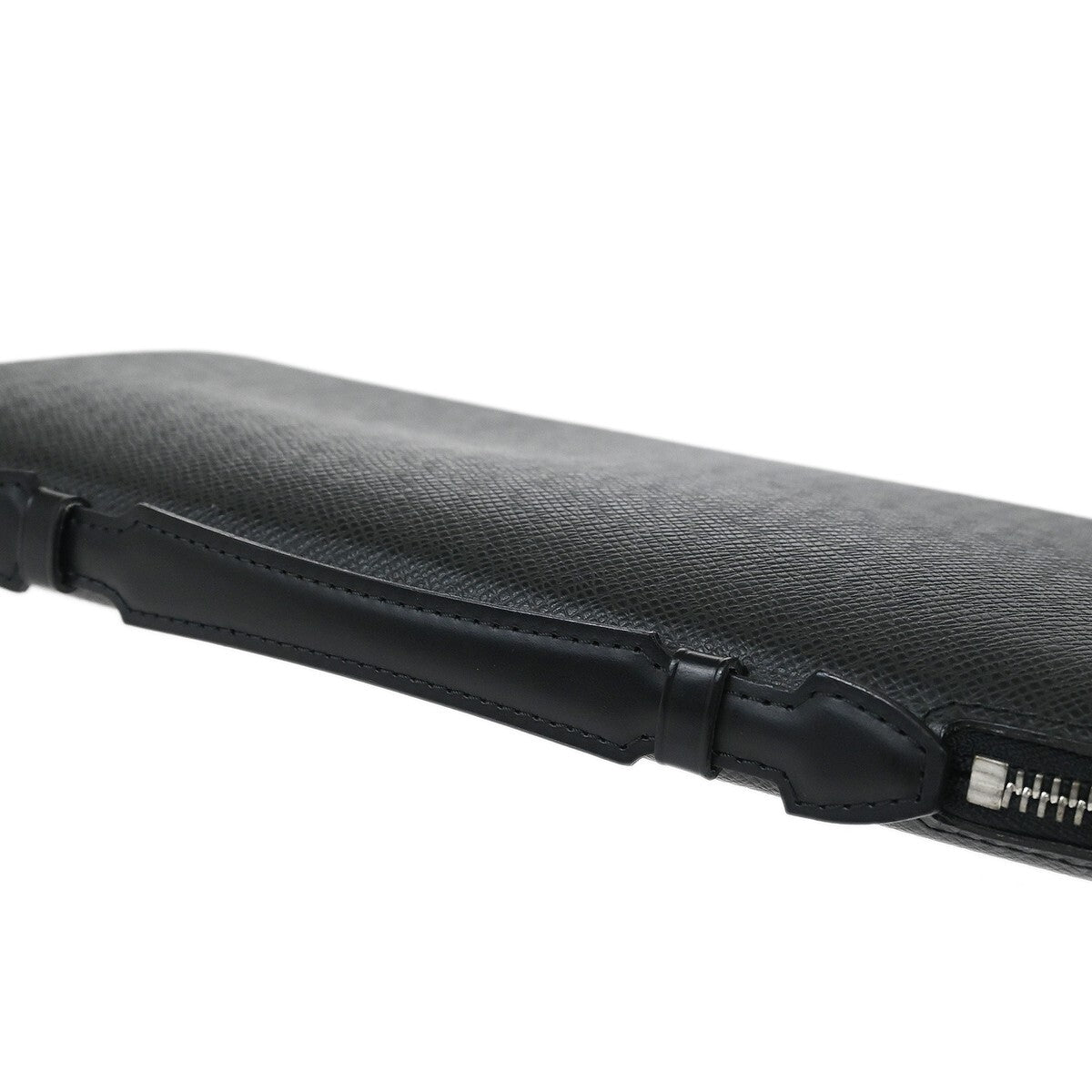 Louis Vuitton Atoll Organizer Wallet Taiga Leather, BLACK, LEATHER, Clutche & pouche