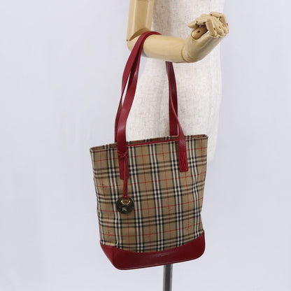 Burberry Nova Check Tote canvas check pattern, BEIGE, CANVAS, Tote bag