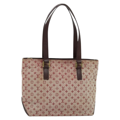 Louis Vuitton Cabas Piano Monogram Canvas, RED, CANVAS, Tote bag