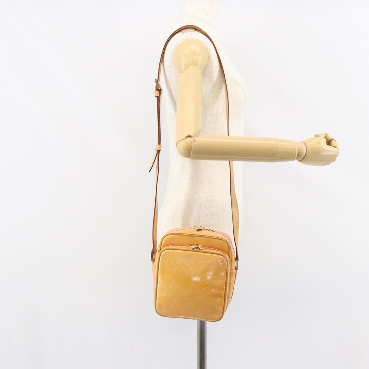 Louis Vuitton Wooster Handbag Monogram Vernis, YELLOW, PATENT_LEATHER, Shoulder bag