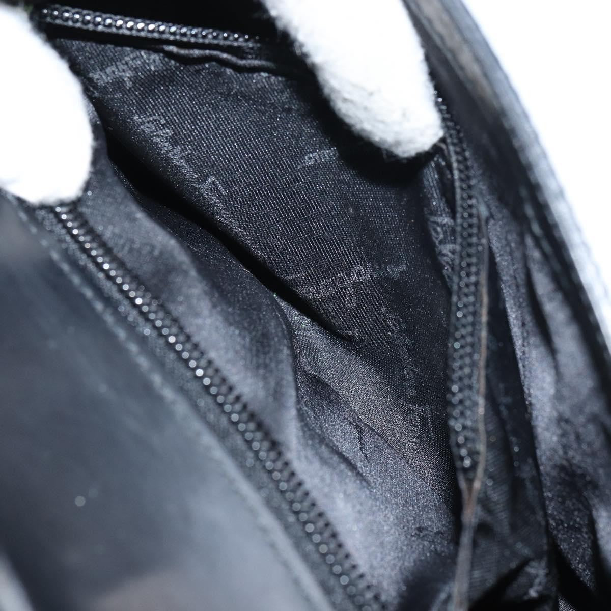 Salvatore Ferragamo Vala Handbag Leather, BLACK, LEATHER, Handbag