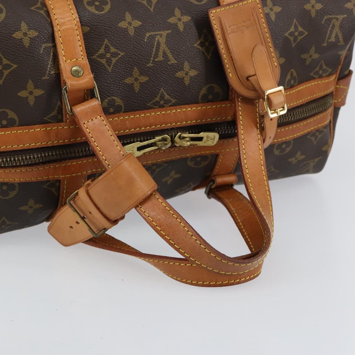 Louis Vuitton Sac Souple Handbag Monogram Canvas, BROWN, CANVAS, Handbag