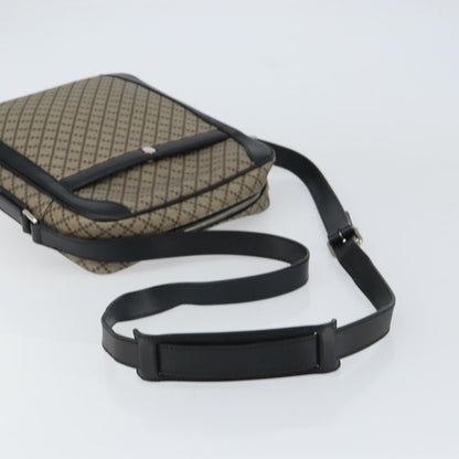 Gucci Snap Messenger Bag Diamante Coated Canvas, BEIGE, PVC, Shoulder bag