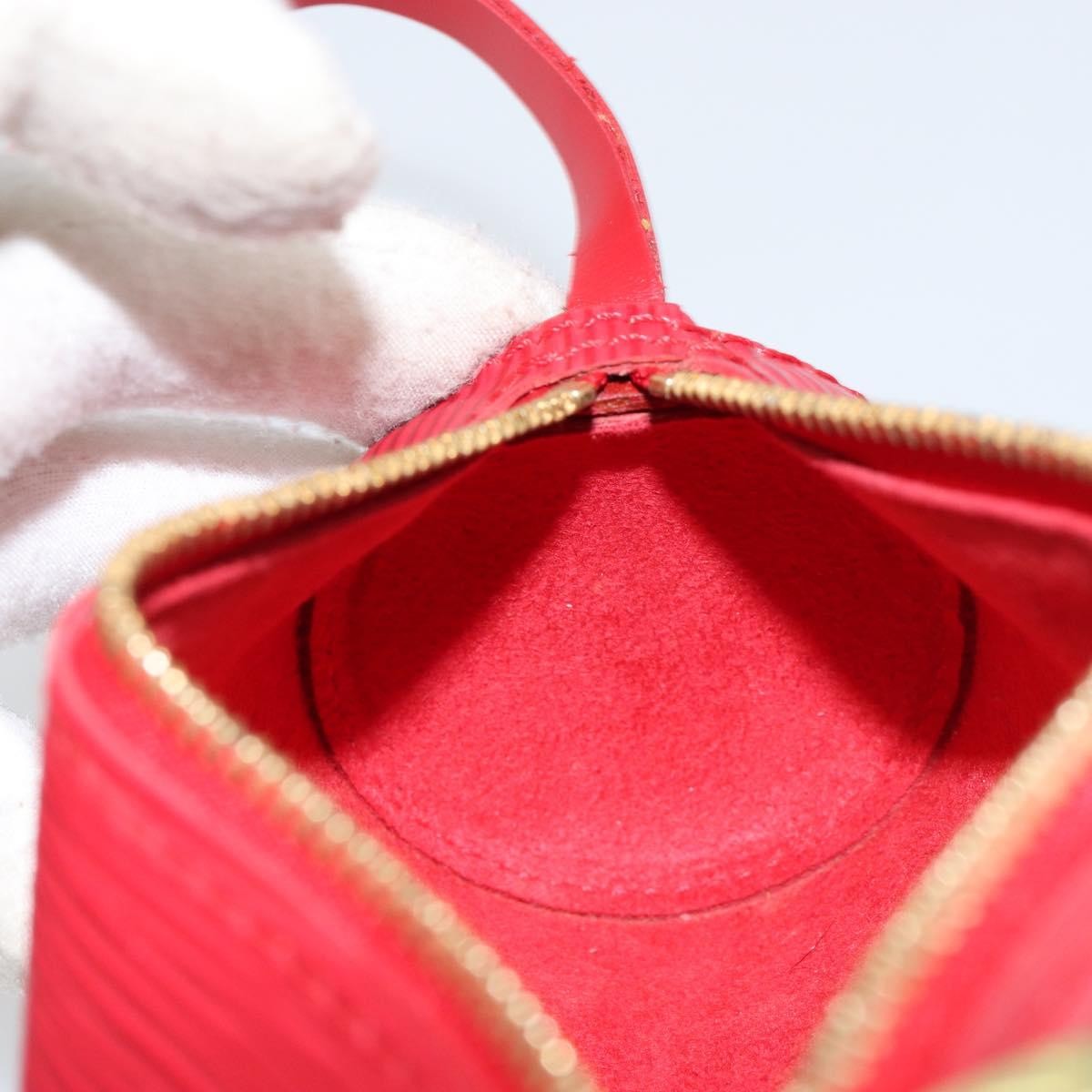 Louis Vuitton Soufflot Pochette Epi Leather, RED, LEATHER, Clutche & pouche