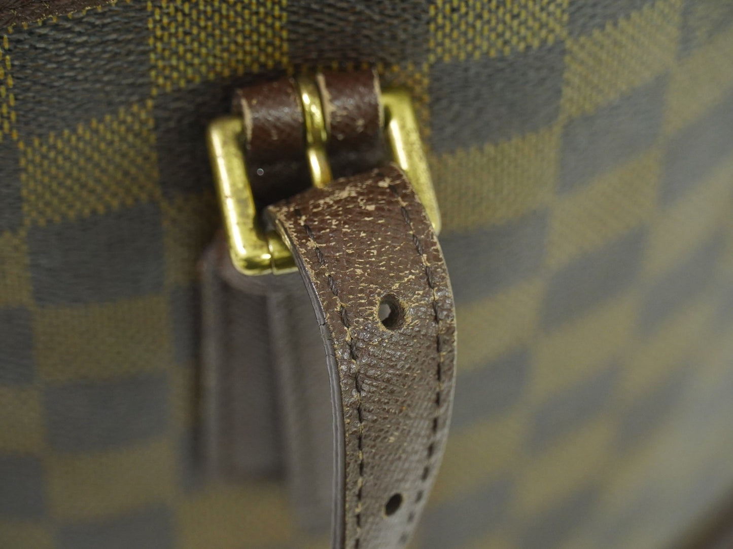 Louis Vuitton Marais Damier, BROWN, CANVAS, Tote bag