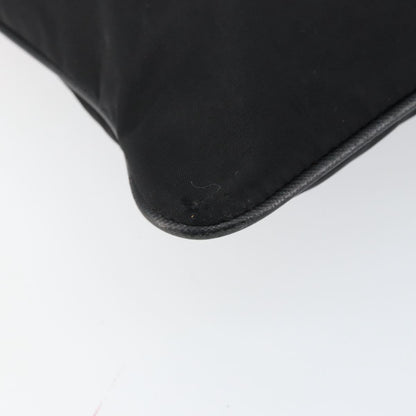 Prada Flat Messenger Bag Tessuto, BLACK, NYLON, Shoulder bag