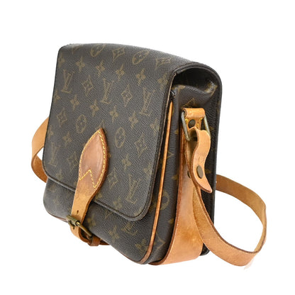 Louis Vuitton Cartouchiere Handbag Monogram Canvas, BROWN, CANVAS, Shoulder bag